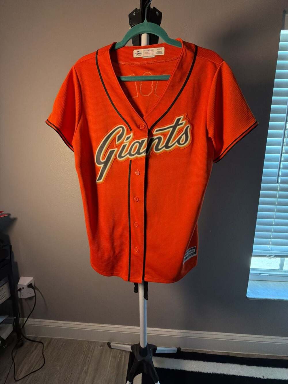Majestic San Francisco Giants Posey #28 Orange Cool Base Baseball Jersey XL